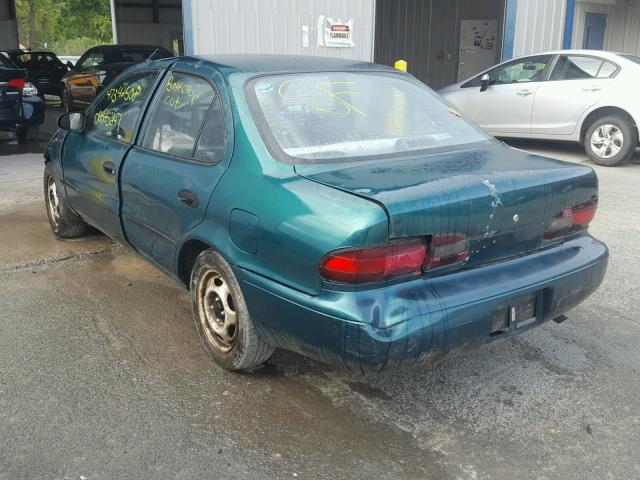 1Y1SK5266TZ017088 - 1996 GEO PRIZM BASE მწვანე ფოტო 3