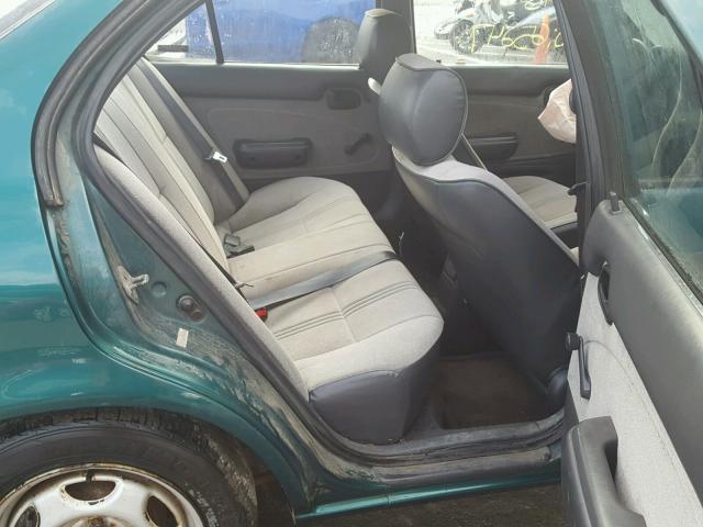 1Y1SK5266TZ017088 - 1996 GEO PRIZM BASE მწვანე ფოტო 6