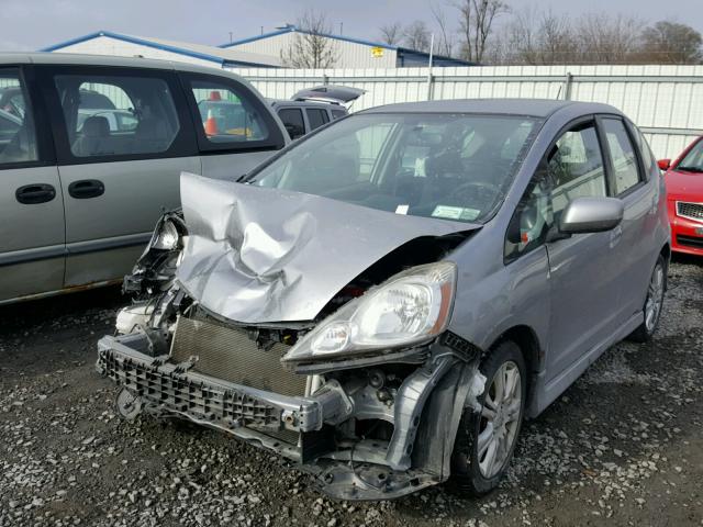 JHMGE88489C007357 - 2009 HONDA FIT SPORT GRAY photo 2