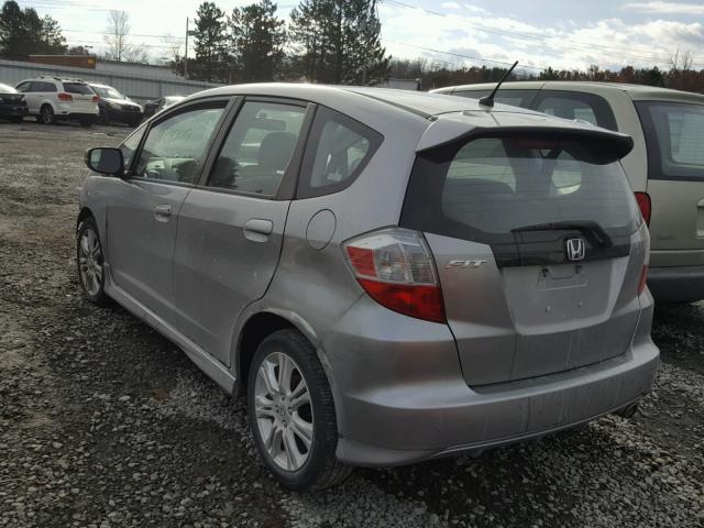 JHMGE88489C007357 - 2009 HONDA FIT SPORT GRAY photo 3