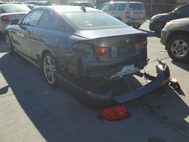 WBA3R5C5XEK188932 - 2014 BMW 435 XI GRAY photo 3