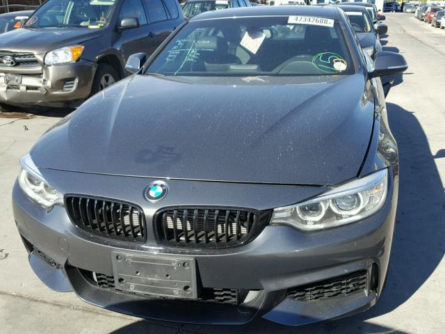 WBA3R5C5XEK188932 - 2014 BMW 435 XI GRAY photo 7