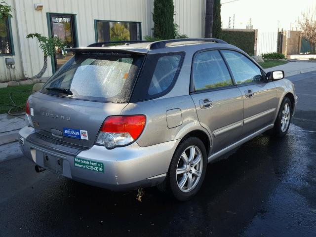 JF1GG68525H810760 - 2005 SUBARU IMPREZA OU GRAY photo 4