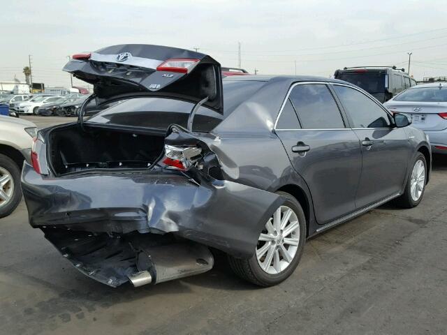 4T1BD1FK3CU049987 - 2012 TOYOTA CAMRY HYBR GRAY photo 4