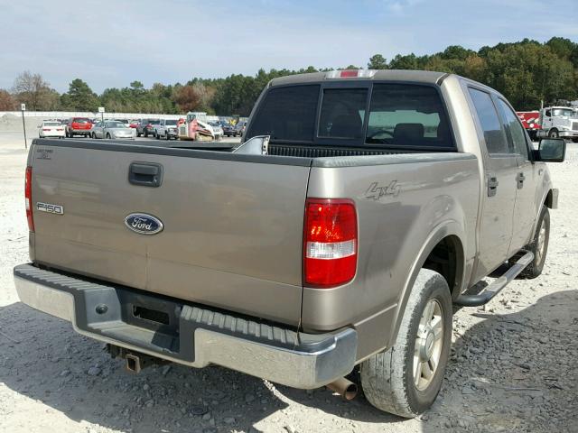 1FTPW14574KD55041 - 2004 FORD F150 SUPER GOLD photo 4