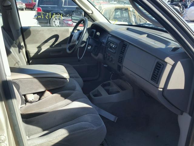 1B7HL48N82S651949 - 2002 DODGE DAKOTA QUA TAN photo 5