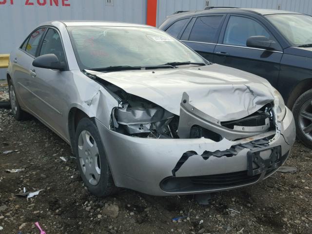 1G2ZF55B664219130 - 2006 PONTIAC G6 SE SILVER photo 1