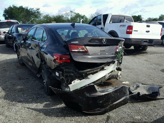 19UUB1F53FA012166 - 2015 ACURA TLX TECH შავი ფოტო 3