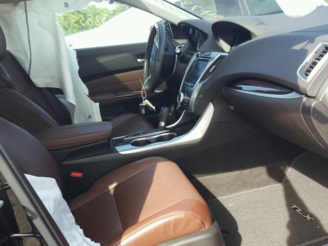 19UUB1F53FA012166 - 2015 ACURA TLX TECH შავი ფოტო 5