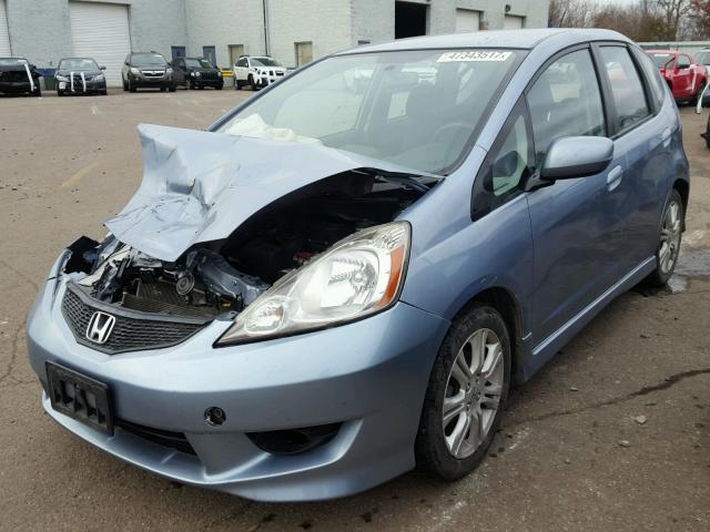 JHMGE8G53BC005774 - 2011 HONDA FIT SPORT BLUE photo 2