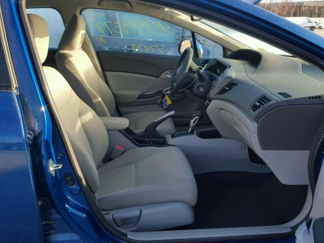 2HGFB2F50CH560430 - 2012 HONDA CIVIC LX BLUE photo 5