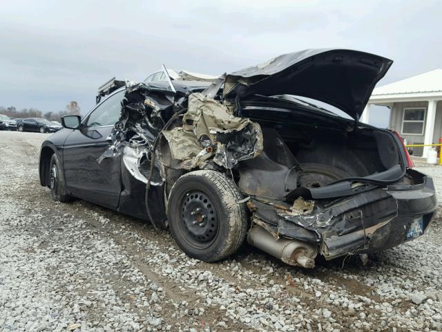 1HGCS22848A002864 - 2008 HONDA ACCORD EXL BLACK photo 3