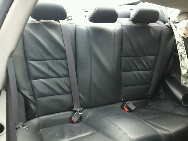 1HGCS22848A002864 - 2008 HONDA ACCORD EXL BLACK photo 6