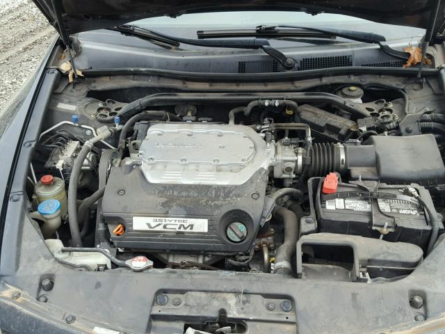 1HGCS22848A002864 - 2008 HONDA ACCORD EXL BLACK photo 7