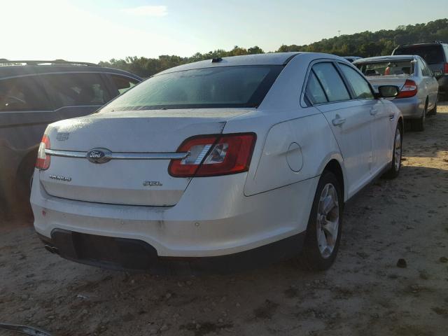 1FAHP2EWXBG173466 - 2011 FORD TAURUS SEL WHITE photo 4