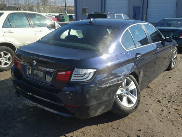 WBAXH5C58DDW13278 - 2013 BMW 528 XI BLUE photo 4