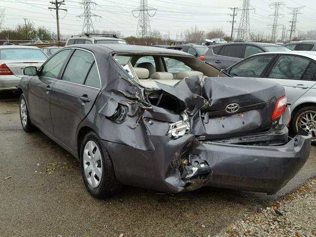 4T1BE46K69U387388 - 2009 TOYOTA CAMRY BASE GRAY photo 3