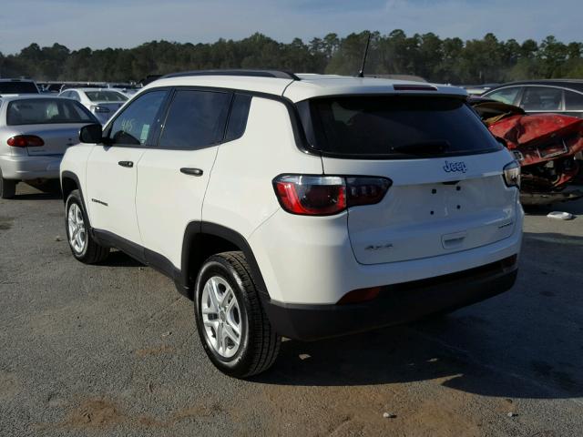 3C4NJDAB1HT646429 - 2017 JEEP COMPASS SP WHITE photo 3