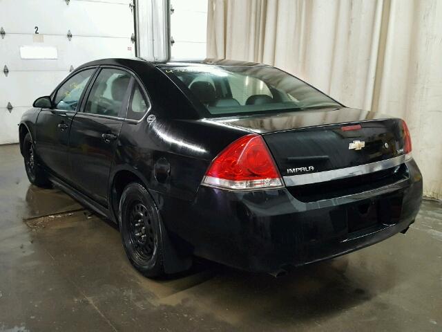 2G1WS57M291203640 - 2009 CHEVROLET IMPALA POL BLACK photo 3