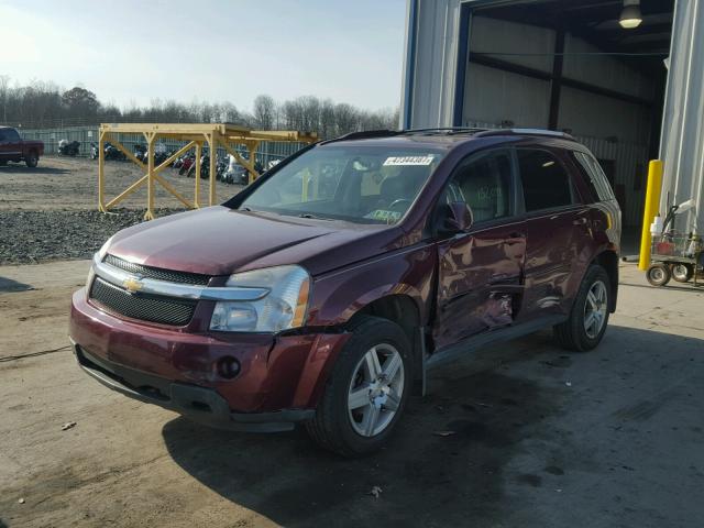 2CNDL63FX86311624 - 2008 CHEVROLET EQUINOX LT MAROON photo 2