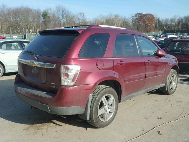 2CNDL63FX86311624 - 2008 CHEVROLET EQUINOX LT MAROON photo 4