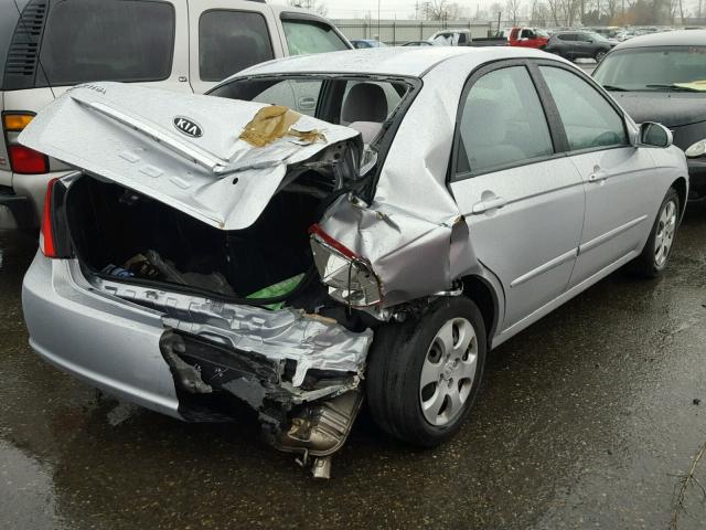 KNAFE121375438576 - 2007 KIA SPECTRA EX SILVER photo 4