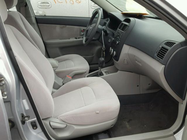 KNAFE121375438576 - 2007 KIA SPECTRA EX SILVER photo 5