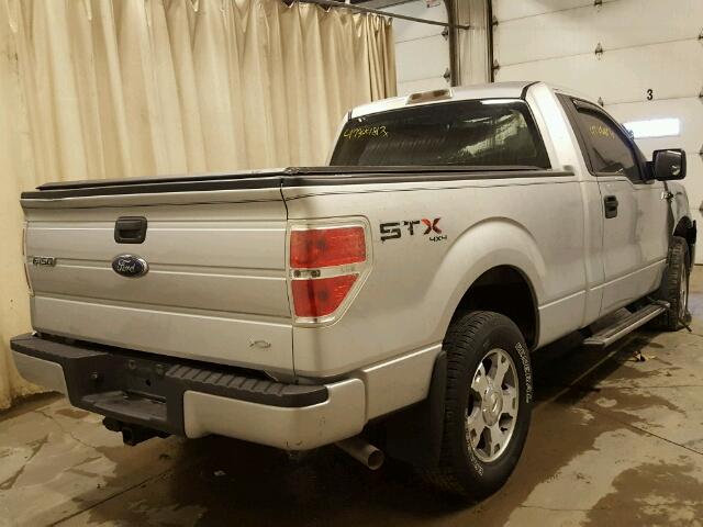 1FTRF14W89KB59005 - 2009 FORD F150 SILVER photo 4