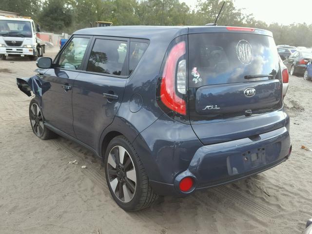 KNDJX3A54F7220009 - 2015 KIA SOUL ! BLUE photo 3