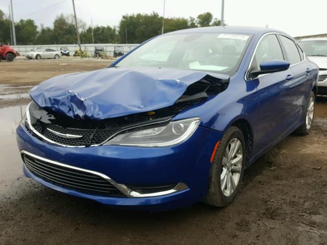 1C3CCCAB3FN579846 - 2015 CHRYSLER 200 LIMITE BLUE photo 2