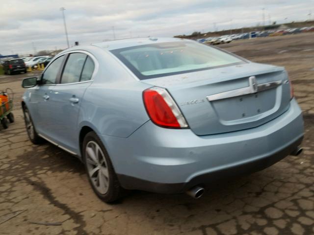 1LNHM93R79G627073 - 2009 LINCOLN MKS BLUE photo 3