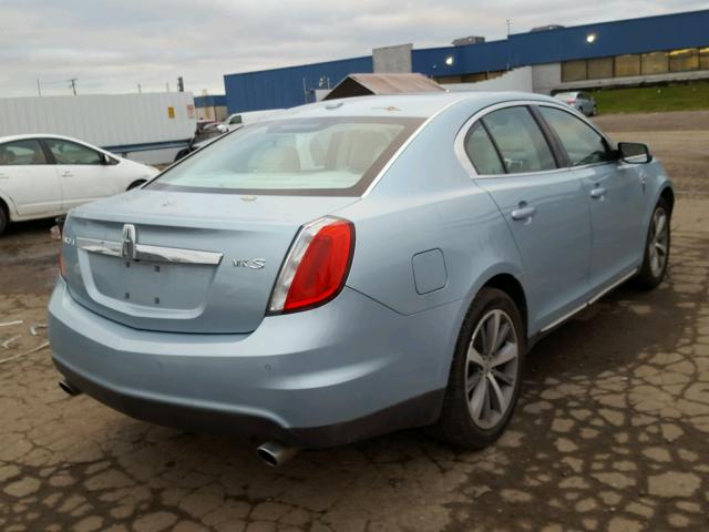 1LNHM93R79G627073 - 2009 LINCOLN MKS BLUE photo 4