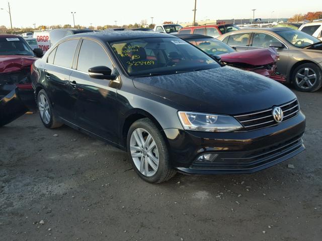 3VWLA7AJ3FM323469 - 2015 VOLKSWAGEN JETTA TDI BLACK photo 1