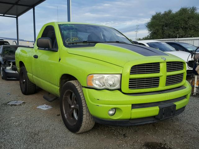 1D7HA16D04J247248 - 2004 DODGE RAM 1500 S GREEN photo 1