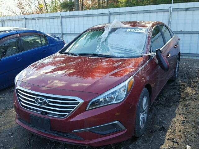 5NPE24AF6GH316879 - 2016 HYUNDAI SONATA SE RED photo 2