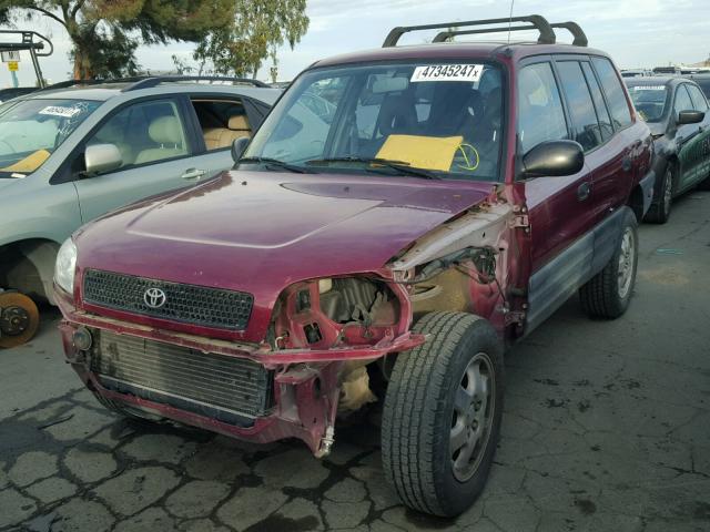 JT3HP10V1V0139582 - 1997 TOYOTA RAV4 RED photo 2