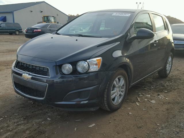 1G1JC6SH1D4176354 - 2013 CHEVROLET SONIC LT BLACK photo 2