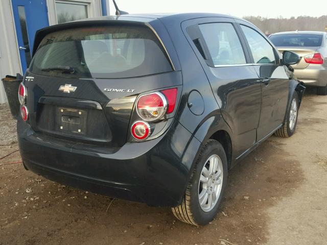 1G1JC6SH1D4176354 - 2013 CHEVROLET SONIC LT BLACK photo 4