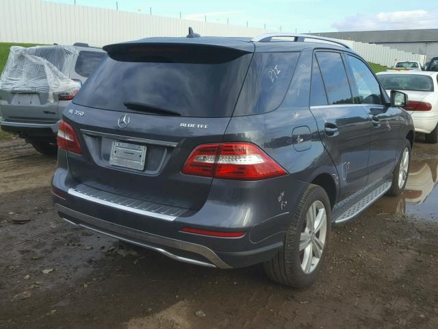 4JGDA2EB4EA373530 - 2014 MERCEDES-BENZ ML 350 BLU BLACK photo 4