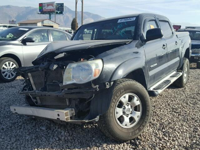 5TELU42N76Z225588 - 2006 TOYOTA TACOMA DOU BLACK photo 2