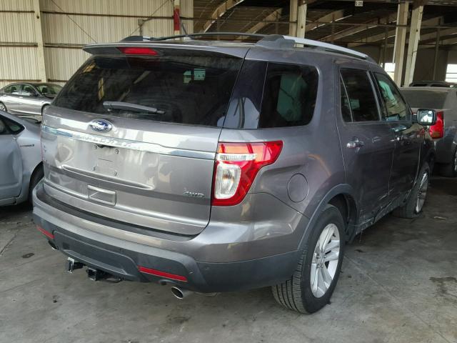 1FM5K8D88DGA63516 - 2013 FORD EXPLORER X GRAY photo 4