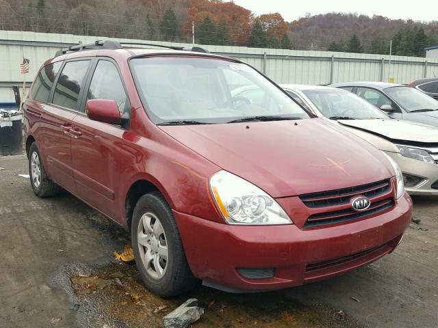 KNDMB233376174309 - 2007 KIA SEDONA EX BURGUNDY photo 1