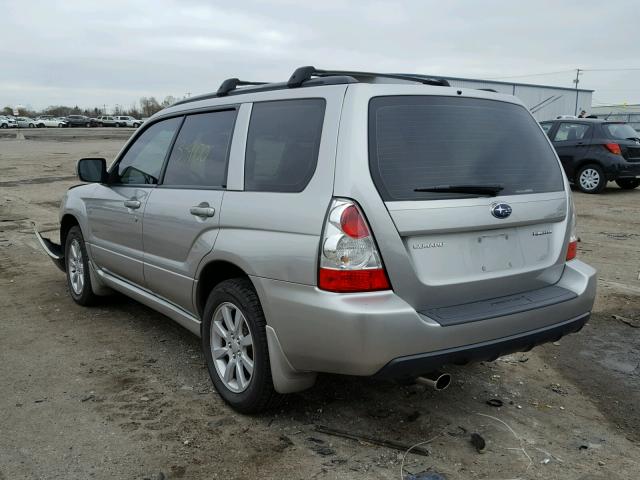 JF1SG65646H744642 - 2006 SUBARU FORESTER 2 GRAY photo 3