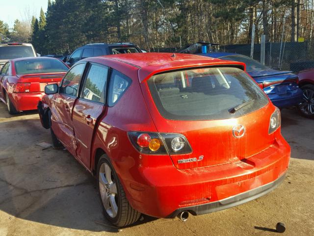 JM1BK343251334251 - 2005 MAZDA 3 HATCHBAC RED photo 3