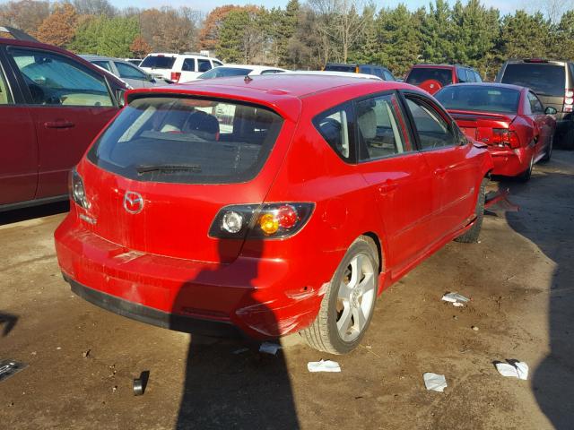 JM1BK343251334251 - 2005 MAZDA 3 HATCHBAC RED photo 4