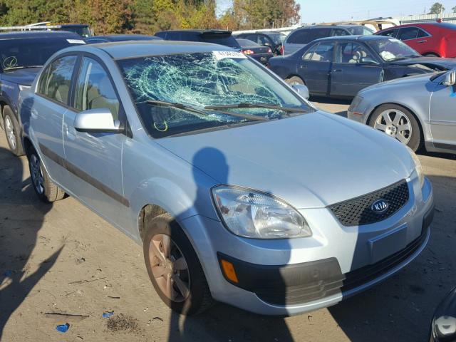 KNADE123686380015 - 2008 KIA RIO BASE BLUE photo 1