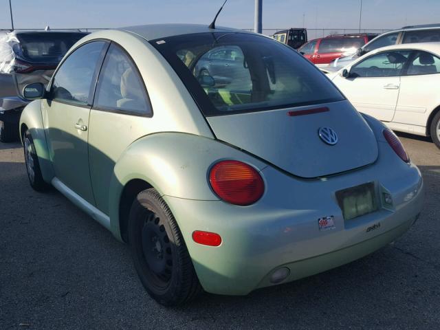 3VWBS21C31M418149 - 2001 VOLKSWAGEN NEW BEETLE GREEN photo 3