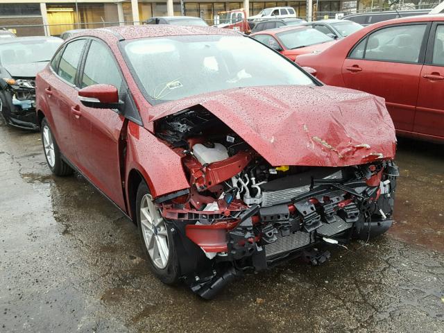 1FADP3F25HL323371 - 2017 FORD FOCUS SE RED photo 1