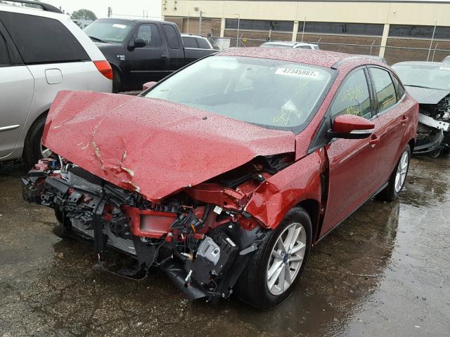 1FADP3F25HL323371 - 2017 FORD FOCUS SE RED photo 2