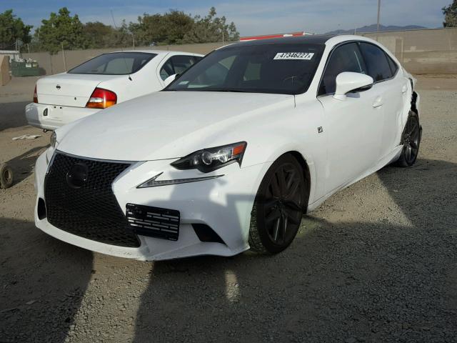 JTHBE1D21E5001565 - 2014 LEXUS IS 350 WHITE photo 2